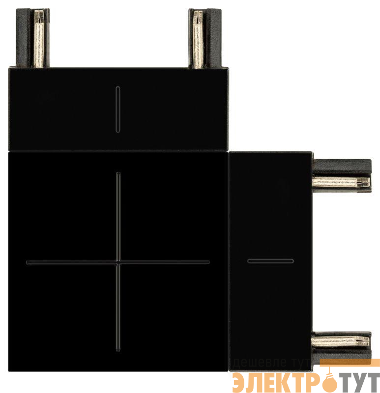 Коннектор угловой TRM-S5-CC BK для тонкого магнитного шинопровода черн. Эра Б0059030