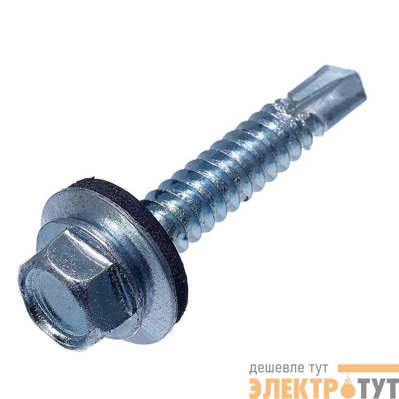 Саморез кровельный 4.8х35 цинк (уп.250шт) ведро СТРОЙМЕТИЗ 2070036