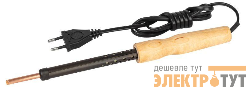 Паяльник ЭПЦН с деревянной рукояткой 230В 40Вт Россия Эра Б0061031