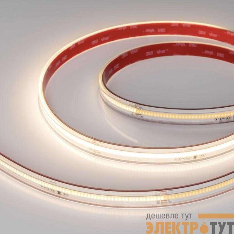 Лента светодиодная SPI-COB-PS-X378-14mm 24V Warm 3000К-PX63-BPT 7Вт/м IP67 герметичная бегущий огонь (уп.5м) Arlight 041742