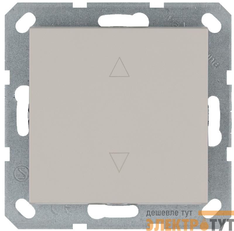 Выключатель для жалюзи 1-кл. 10А IP20 механизм тауп Jasmart G3018T