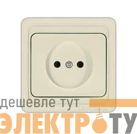 Розетка 1-м СП Валери 16А сл. кость UNIVersal Б-В0022