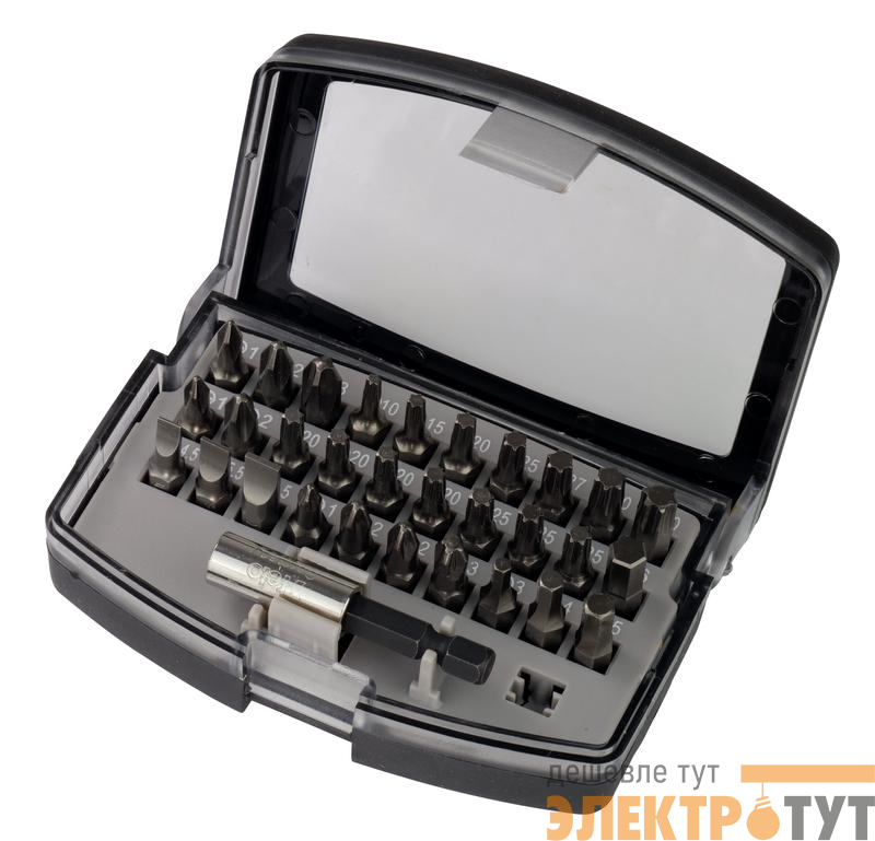 Набор бит SL/PH/PZ/Hex/Tx (30шт) и битодержатель в кейсе (31 предмет) FELO 02013116