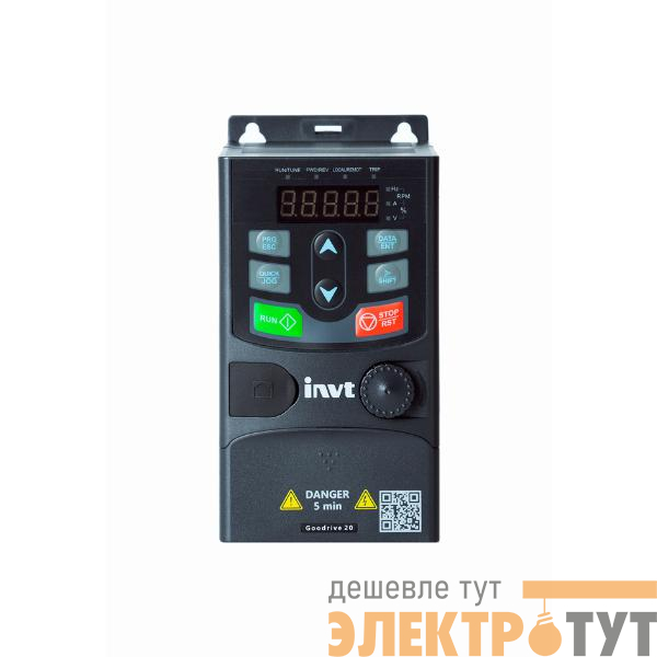 Преобразователь частоты GD20-0R4G-SS2 0.4кВт 220В INVT 90001-01501