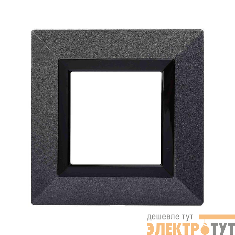 Рамка 1-м 2мод. Avanti метал. темн. сер. DKC 4403852