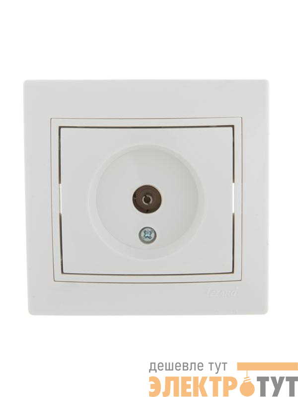 Розетка телевизионная проходная TV СП Mira бел./бел. LEZARD 701-0202-129