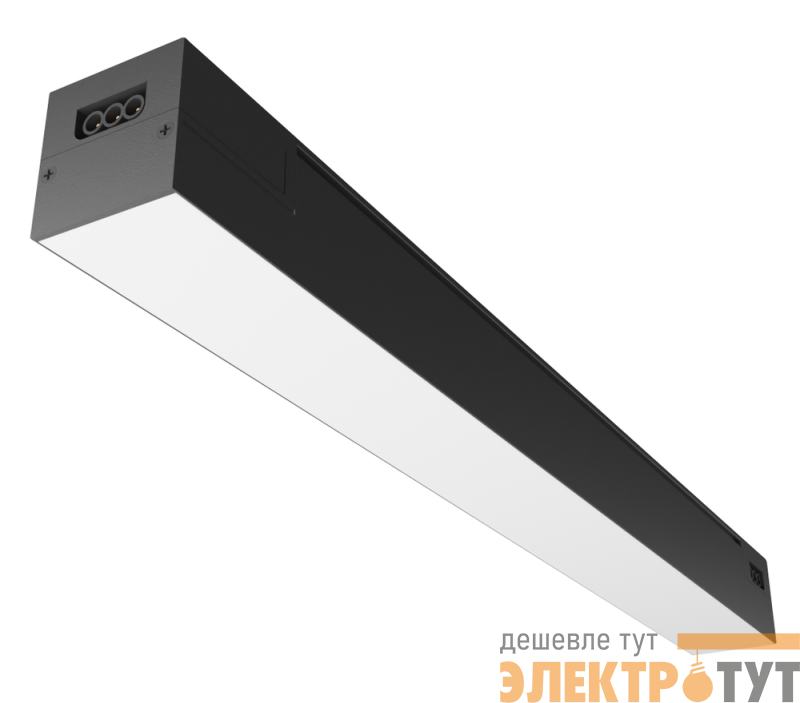 Светильник светодиодный офисный LPL-6008 600х55х55 24Вт 4000К LED черн. Ultraflash 15546