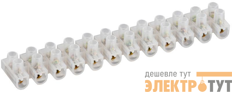 Колодка клеммная ЗВИ-10 2.5-6кв.мм 12пар GENERICA UZV10-010-006-K01-10-G