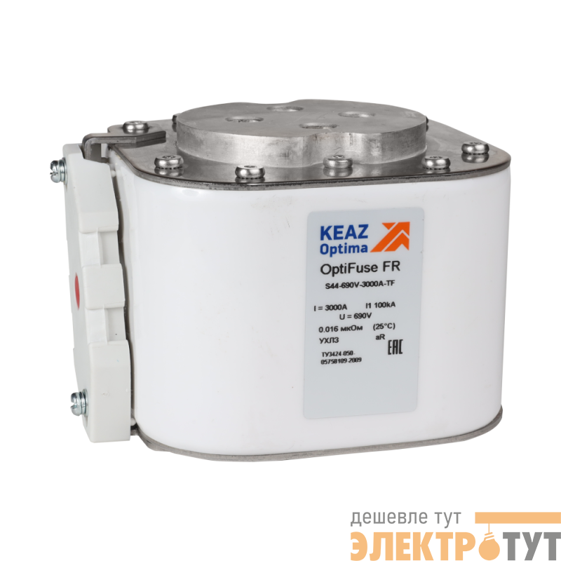Предохранитель OptiFuse FR-S84-1250V-2000A-TF КЭАЗ 347706