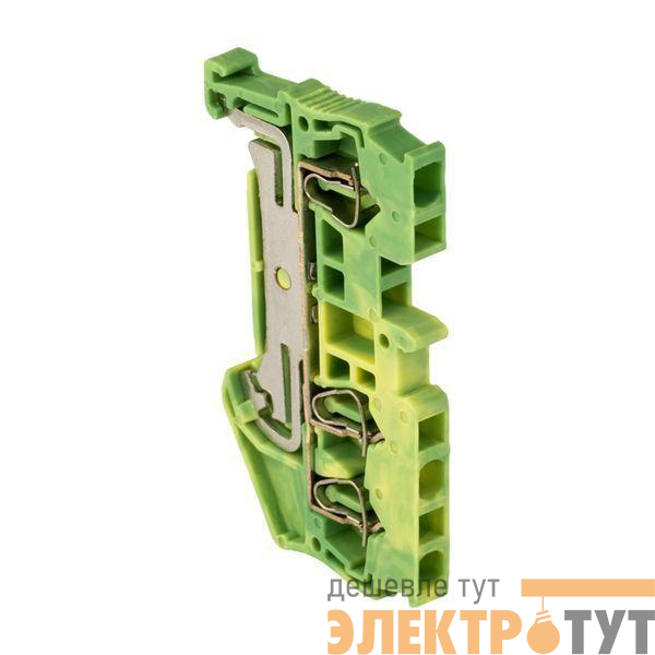 Колодка клеммная JXB-ST-2.5 3 вывода земля самозажимная PROxima EKF plc-jxb-st-2.5-3-pen