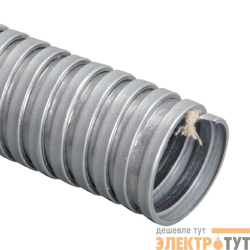 Металлорукав Р3-ЦХ-12 d12мм без протяжки ELASTA (уп.100м) IEK CM10-12-100