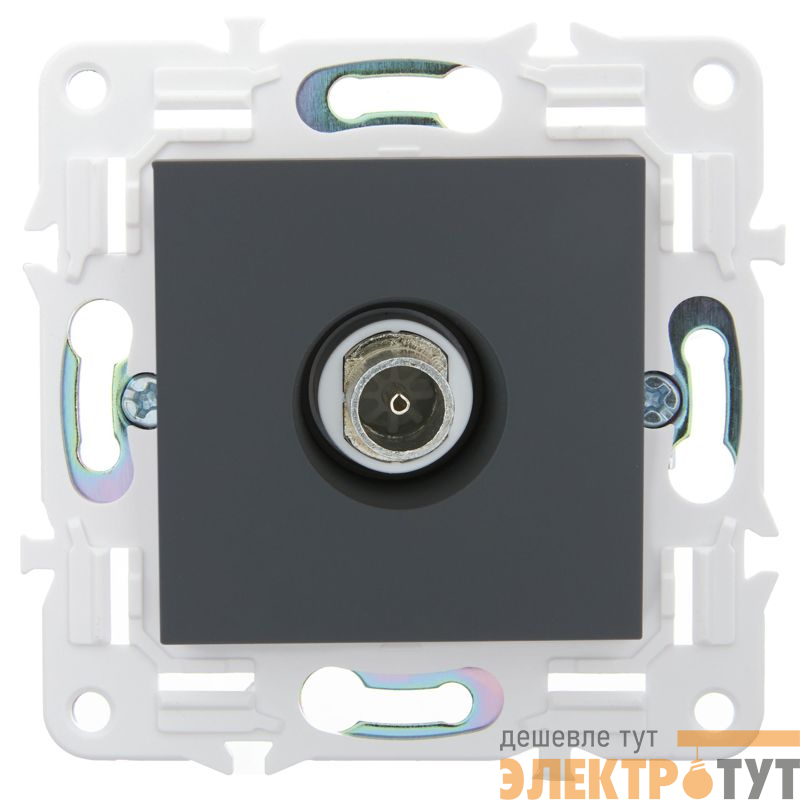 Розетка TV оконечная SKANDY SK-A12G графит IEK SK-A10-O-K53