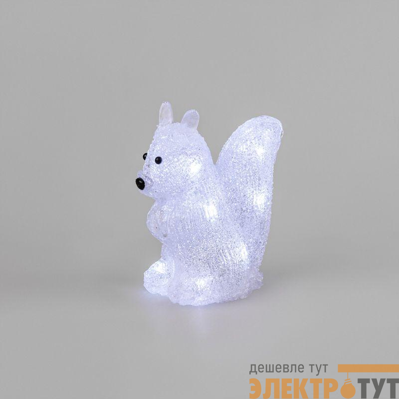 Фигура светодиодная акриловая "Белка" 17.5х12х18см 12LED 0.5Вт 4.5В IP20 элементы питания 3хAAA (не в компл.) Neon-Night 513-341