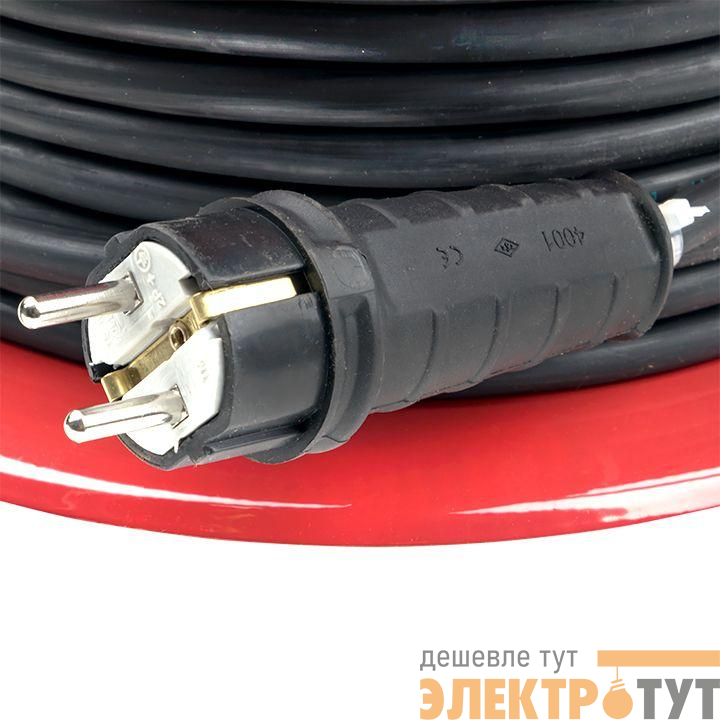 Удлинитель на катушке "Гефест 2.0" 4х50м 16А/3.5кВт с заземл. и предохранителем КГ 3х1.5 PROxima EKF UKG02-16-R315-4-50