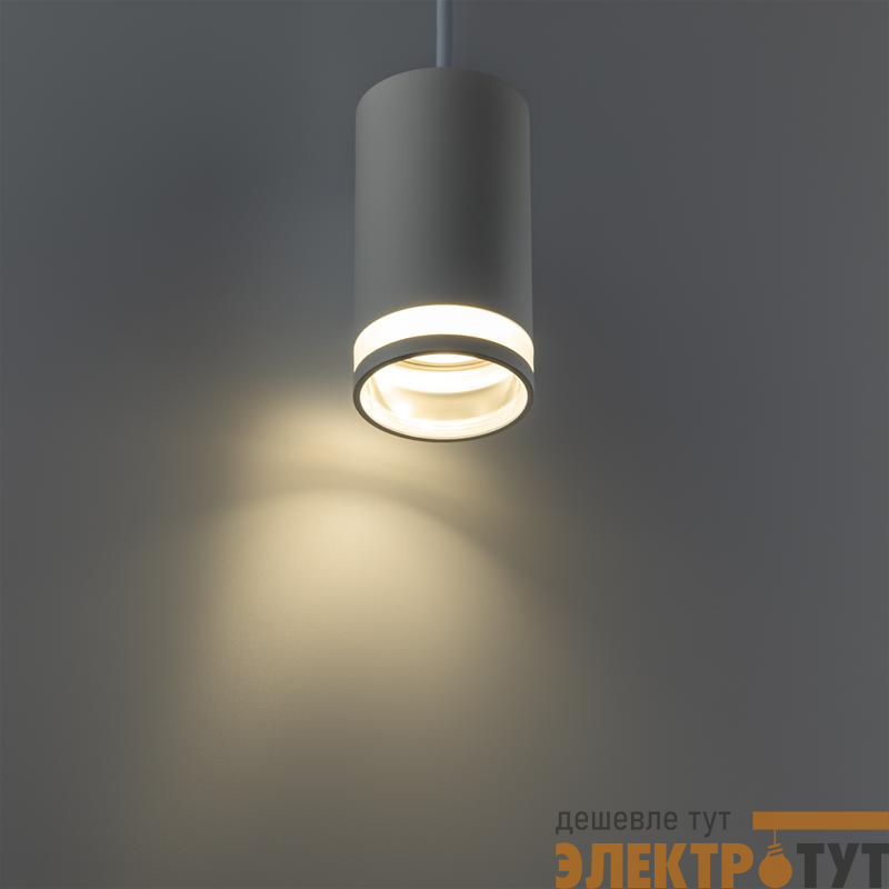 Светильник трековый подвес ARTLINE 55х55х100мм GU10 230В алюм./пластик. 2.6кв.м бел. Ritter 59929 0