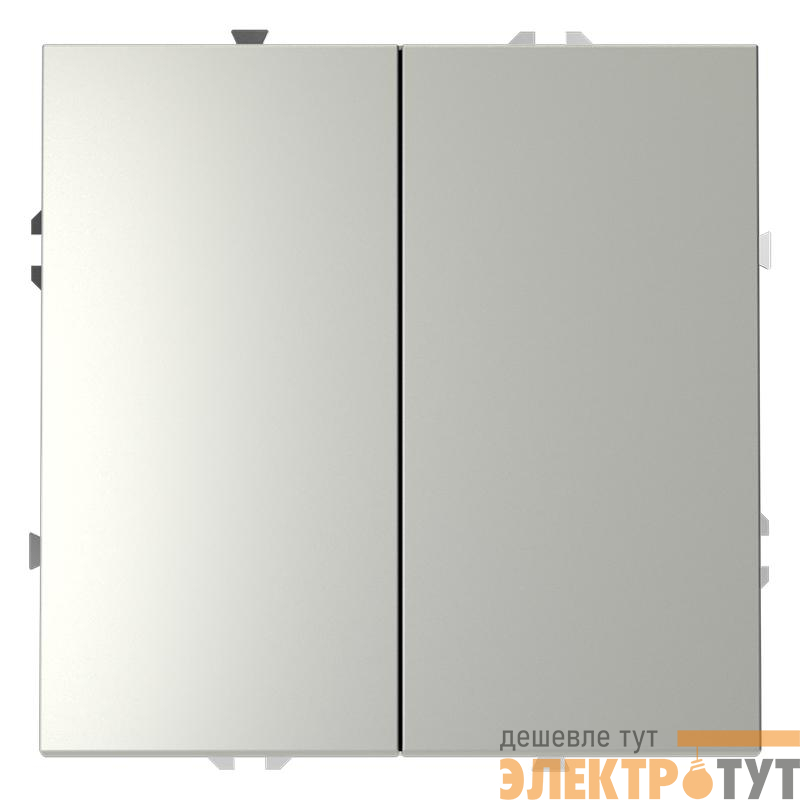 Выключатель 2-кл. СП S70 10А механизм сталь Voltum VLS020105