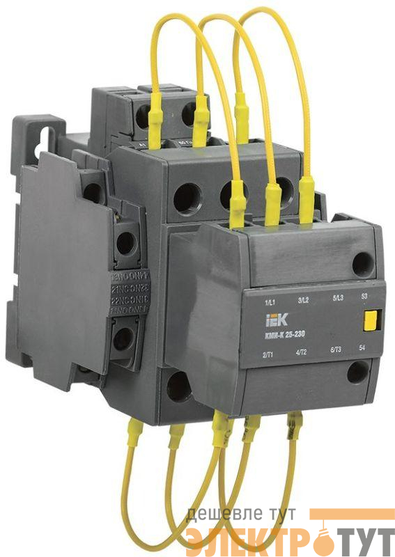 Контактор для конденсаторов КМИ-К 20кВАр KARAT IEK KKMK-20-230-01