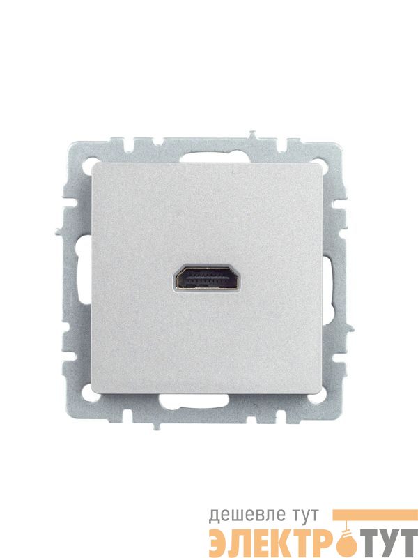 Розетка СП BRITE HDMI РHDMI-0-БрА механизм алюм. IEK BR-H10-K47