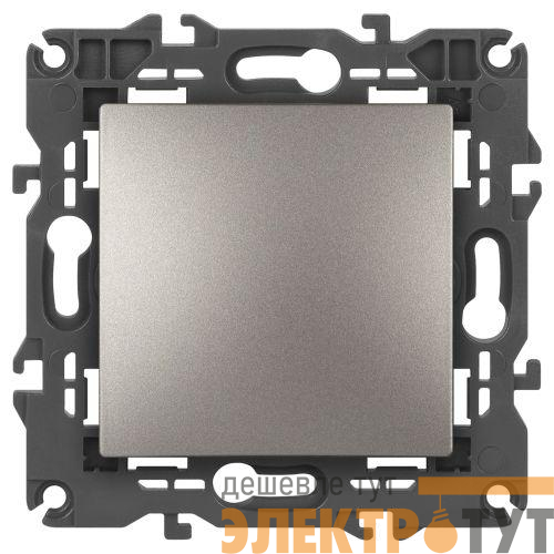 Выключатель Elegance 14-1101-16 250В 10АХ титан Эра Б0065782