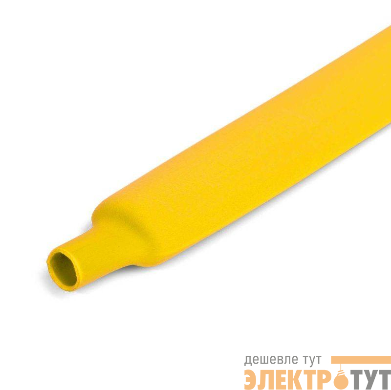 Трубка термоусадочная ТУТнг-LS-16/8 желт. (уп.100м) КВТ 102202