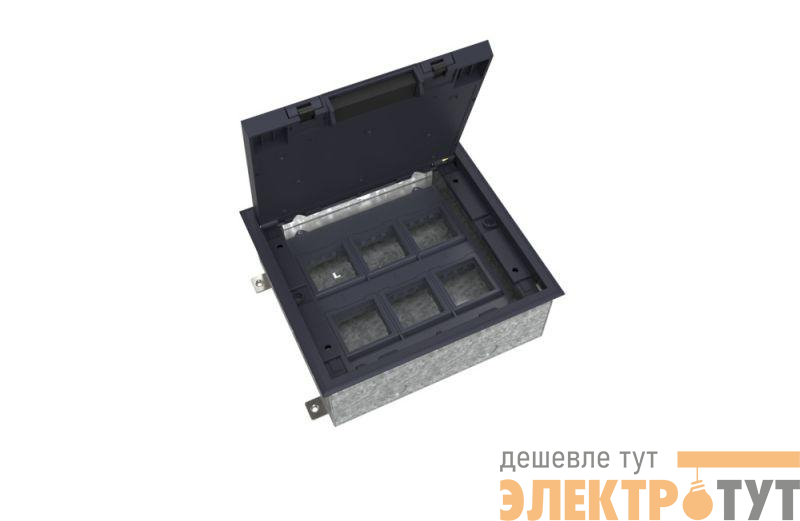 Люк MultiDesk MDK10 на 12мод. IP40 с монтажной коробкой для бетонных полов SE MDK10212