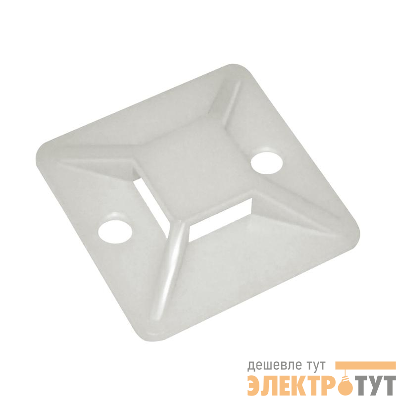 База монтажная самоклеящаяся 20х20 бел. (уп.100шт) TOKOV ELECTRIC TKE-SP-20-W