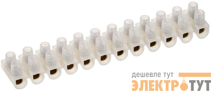 Колодка клеммная ЗВИ-60 6-16кв.мм 12 пар IEK UZV1-060-16
