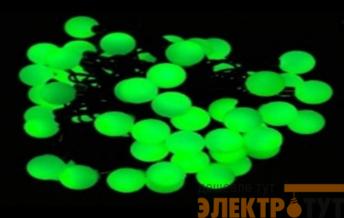 Гирлянда "Шарики" 15м OLDBL100-G-E 100 зел. светодиодов соединяемая до 3шт уличная SHLights 4690601004314