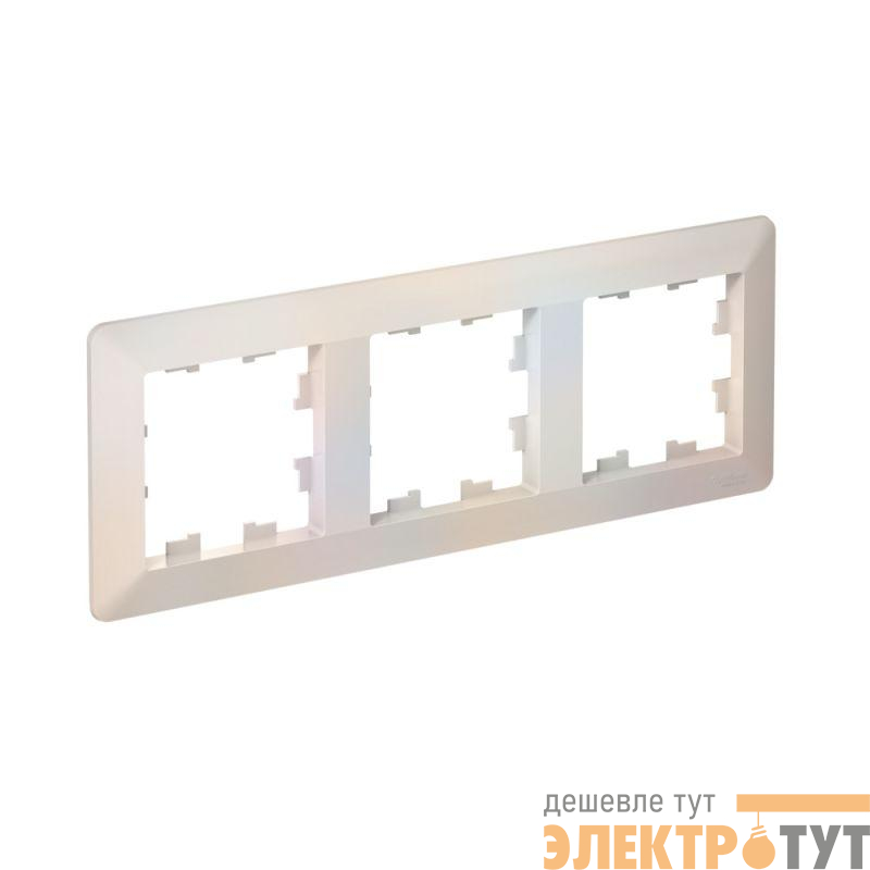 Рамка 3-м AtlasDesign Air жемчуж./дым. бел. SE ATN220403