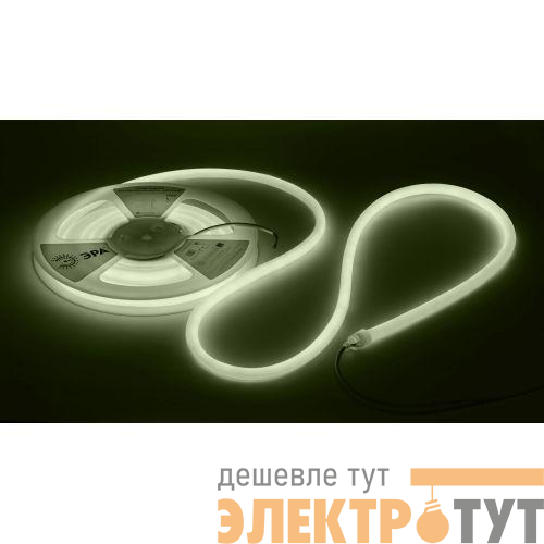 Лента светодиодная LS2835-9.6-120-24-4000K-IP68-5м 24В термостойкая для бани нейтр. бел. в комплекте: 2 заглушки; 10 крепежей (уп.5м) Эра Б0062326