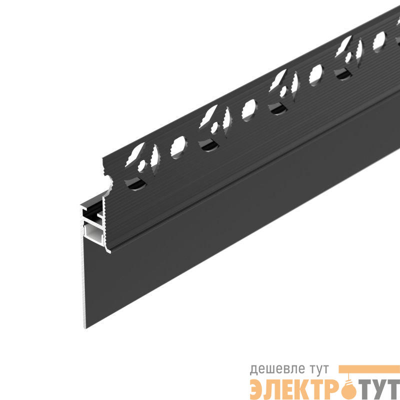 Профиль PLINTUS-FANTOM-H35-2000 BLACK L2000 алюм. Arlight 043665