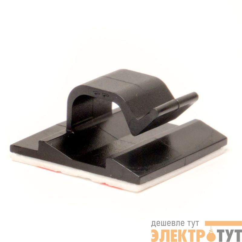 Клипса самоклеящаяся 26х26 черн. (уп.100шт) DKC 25433SR