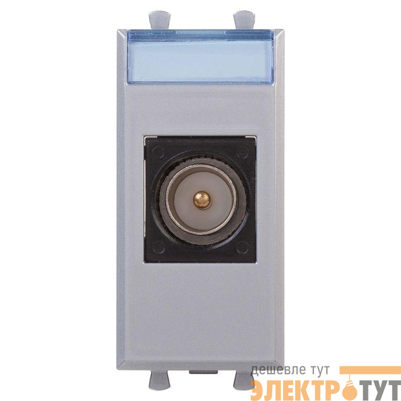 Розетка телевизионная одиночная TV 1мод. Avanti "Закаленная сталь" модульная DKC 4404501