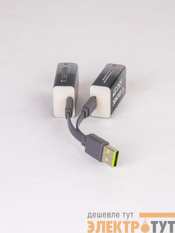 Аккумулятор крона Li-ion 9В 650мВт.ч (уп.2шт) КОСМОС KOCLi9V650mAh2B