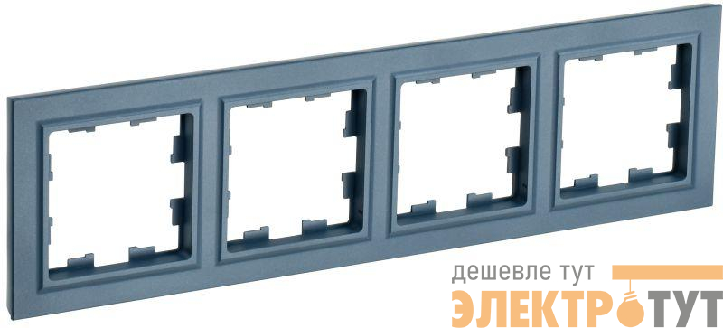 Рамка 4-м BRITE РУ-4-БрМ маренго IEK BR-M42-K35