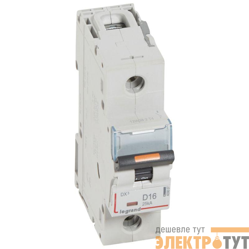 Выключатель автоматический модульный 1п D 16А 25кА DX3 1.5мод. 230/400В Leg 409807