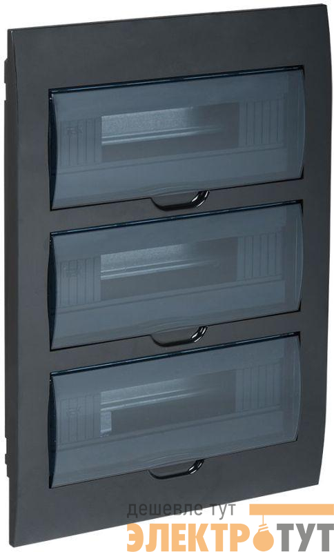 Корпус встраиваемый ЩРВ-П-36 Krepta 3 IP41 пластик. черн. IEK MKP12-V-36-41-K02