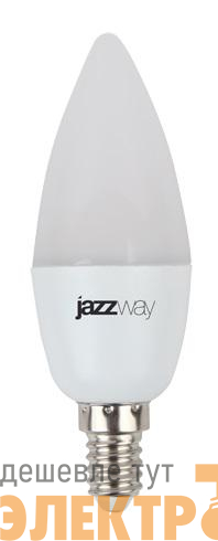 Лампа светодиодная PLED-SP 7Вт C37 свеча 3000К тепл. бел. E14 530лм 230В JazzWay 1027818-2