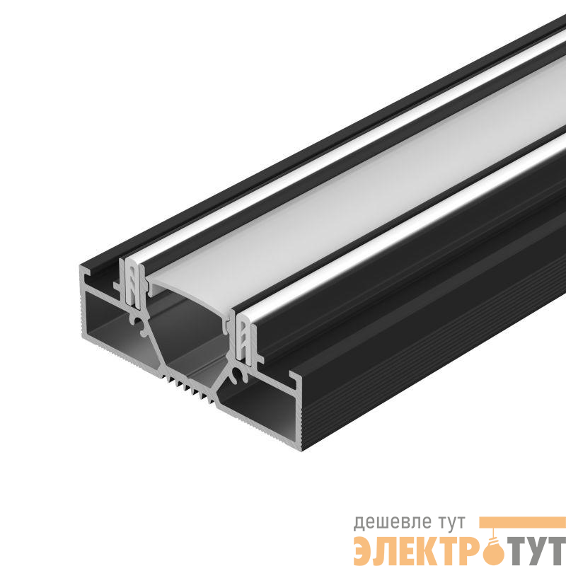 Профиль STRETCH-20-CEIL-D-CENTER-2000 BLACK L2000 алюм. Arlight 042946