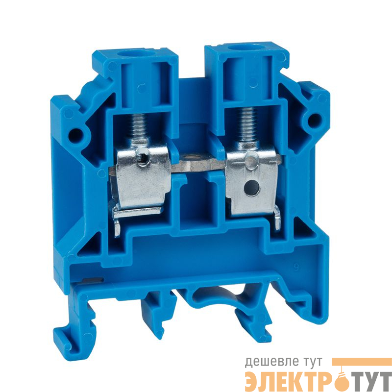 Клемма проходная винтовая OptiClip CTS-6-I-BU-41A-(0.5-6) син. КЭАЗ 289776