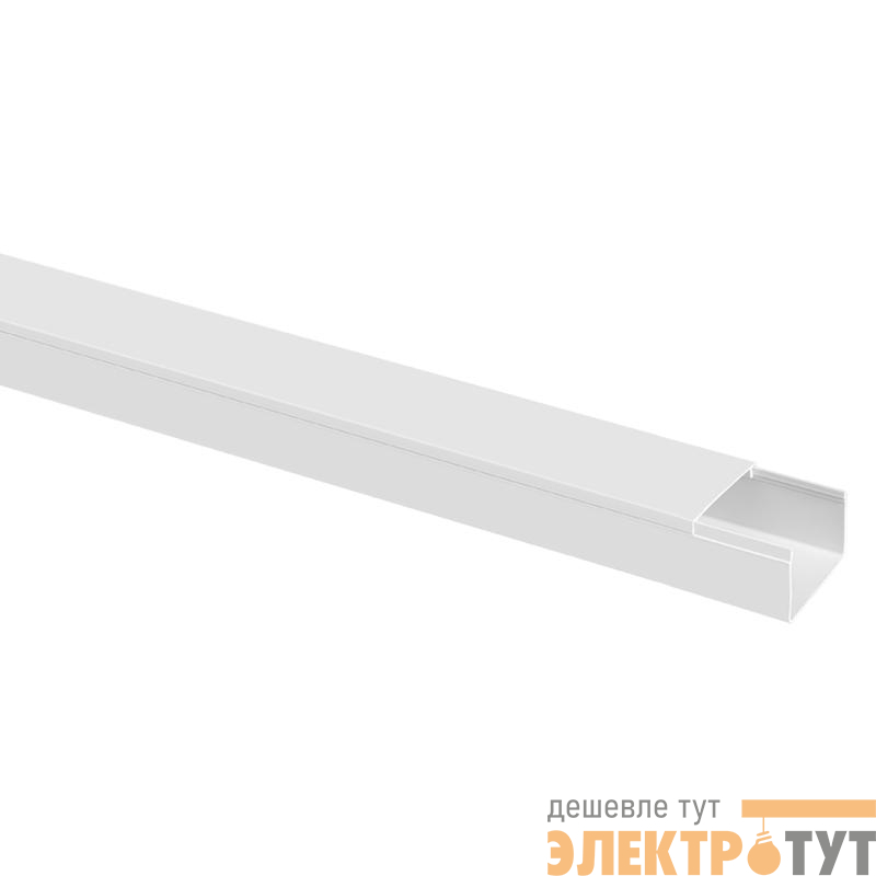 Кабель-канал 40х25 L2000 пластик бел. TOKOV ELECTRIC TKE-KK-40-25-2000-WH