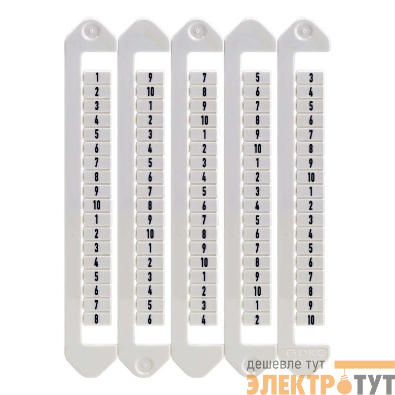 Маркировка для клемм ширина 5мм символ "9" вертикалная ориентация DKC NUTB-5-9V