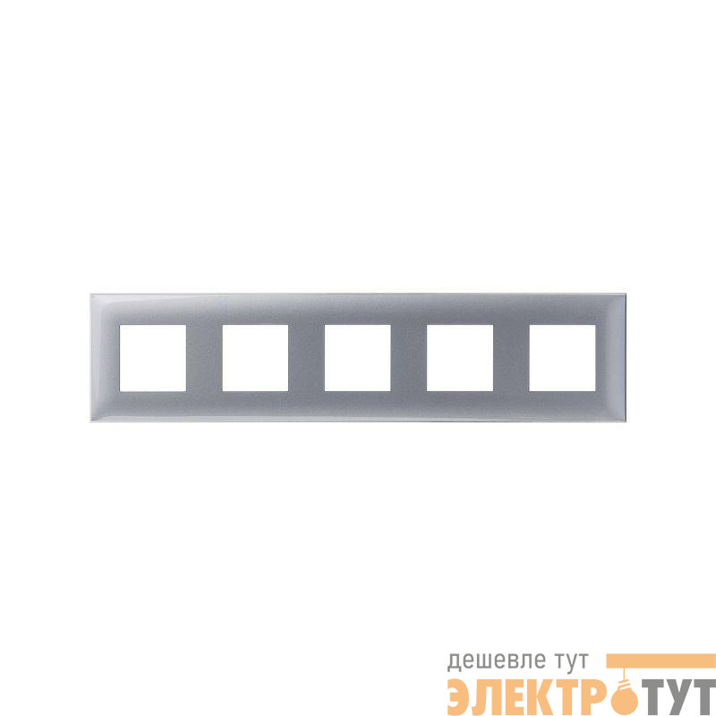 Рамка 5-м 10мод. Avanti "Закаленная сталь" DKC 4404900