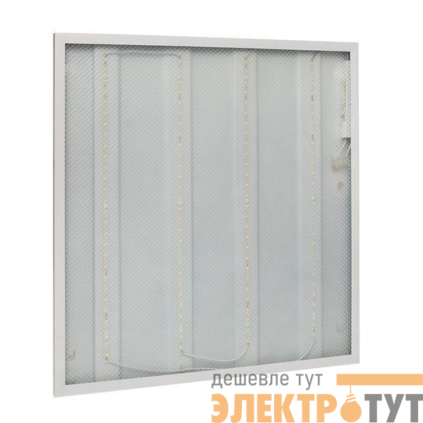 Светильник светодиодный ДВО-4101-Z 36Вт 4000К 595х595 призма панель EKF LPL-4101-Z-36-4000