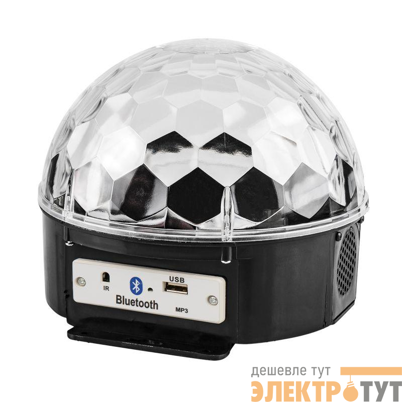 Лампа светодиодная "Диско-шар" 6Вт 6LED RGB 230В IP20 с пультом ДУ и Bluetooth Neon-Night 601-257
