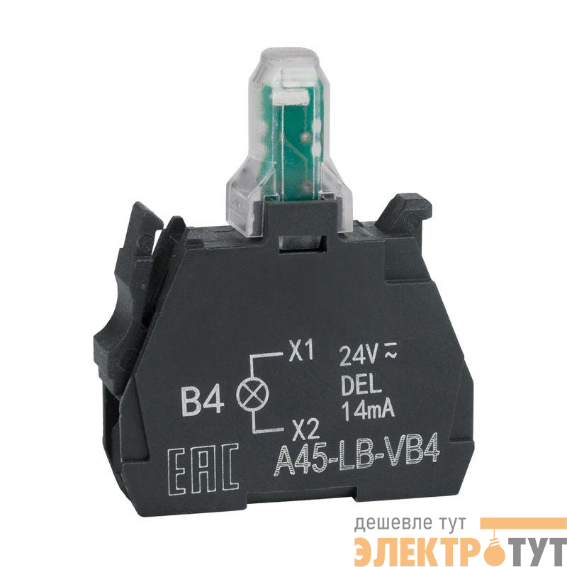 Блок световой OptiSignal D22 A45-LB-VB4 красн. 24VACDC ZBVB4 КЭАЗ 332203