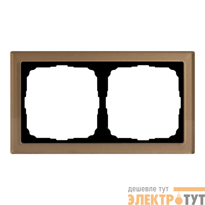 Рамка 2-м ArtGallery Pure органич. стекло шампань SE GAL320502