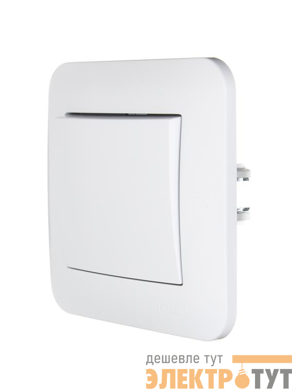 Выключатель 1-кл. 1п СП ASTI 10А IP20 в сборе бел. LEZARD 7081-0202-100