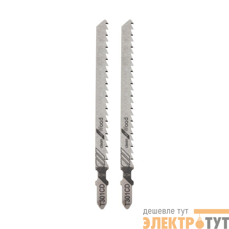 Пилка для электролобзика 115мм 8 з/д 6-60мм T301CD (уп.2шт) (дерево) Kranz KR-92-0307