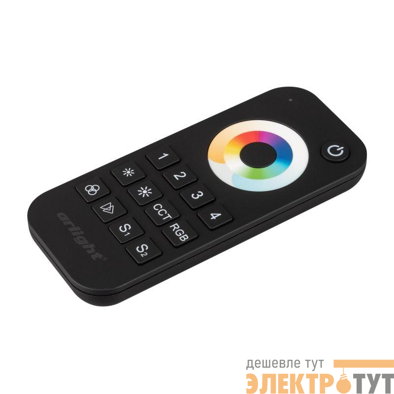 Пульт SMART-R22-MULTI Black (4 зоны 2.4G) (IP20 пластик) Arlight 023473